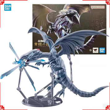 Bandai Authentic Yu Gi Oh Anime Figure SHM Blue-Eyes White Dragon High