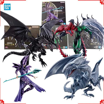 Bandai Yu Gi Oh Anime Figure SHM Flame Wingman Eyes White Drago Red-Ey