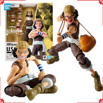 Bandai One Piece Anime Figure SHF Usopp Romance Dawn Action Figures Hi