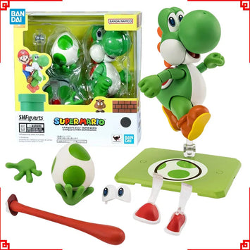 Bandai Super Mario Bros Anime Figure SHFYoshi T·Yoshisaur Munchakoopas