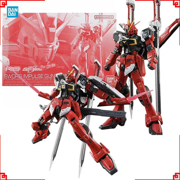 Bandai Gundam Model Kit RG Sword Impulse Spec 2 Anime Figure Gunpla Bu