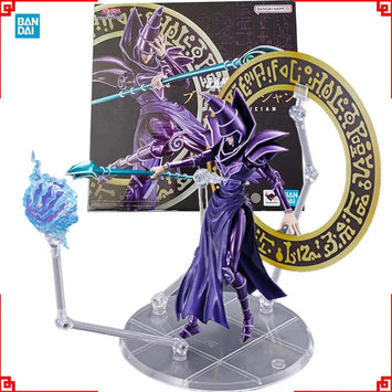 Bandai Authentic Yu Gi Oh Anime Figure SHM Black Magician High Poseabi