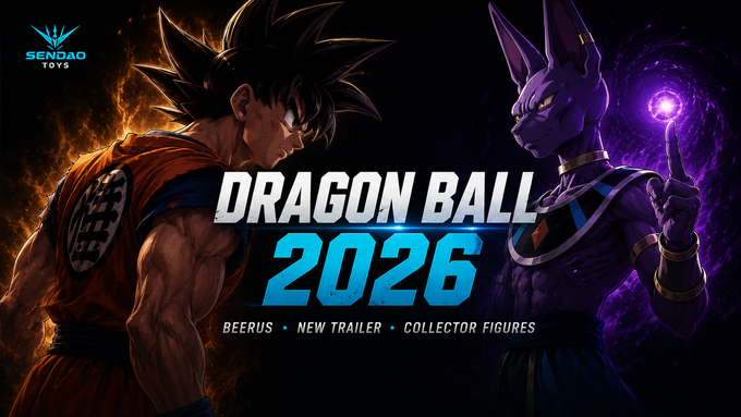 Dragon Ball 2026: Beerus, Novo Trailer e Action Figures Colecionáveis