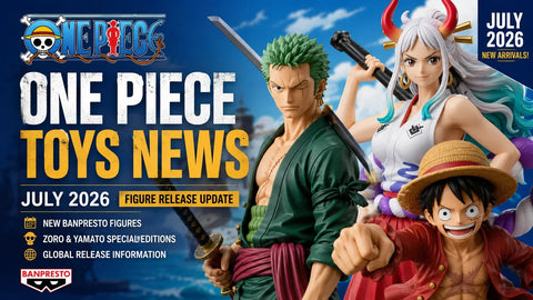 Notícias sobre Brinquedos de One Piece: Zoro e Yamato se juntam à linha de figuras da Banpresto em julho de 2026