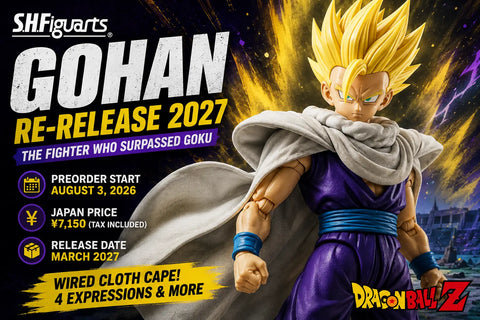 S.H.Figuarts Super Saiyan Gohan Relançamento 2027: A Capa de Pano com Arame Vale a Pena?