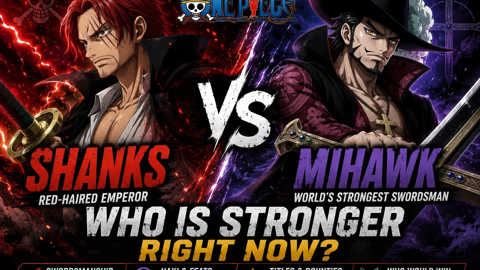Shanks vs Mihawk: Who Is Stronger Right Now in One Piece?