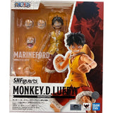 Boneco Luffy S.H.Figuarts One Piece – Batalha de Marineford, Bandai