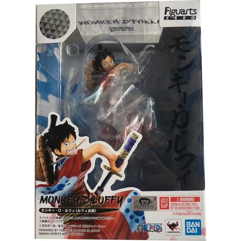 Bandai One Piece Anime Figura Figuarts ZERO Luffy Usopp Sanji Chopper País de Wano Colecionáveis Bonecos de Ação Brinquedo Para Meninos Presente