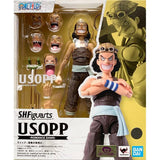 Bandai One Piece Anime Figure SHF Usopp Romance Dawn Action Figures Hi