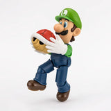 Bandai Super Mario Bros Anime Figure SHF Luigi Action Figures High Pos