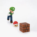 Bandai Super Mario Bros Anime Figure SHF Luigi Action Figures High Pos