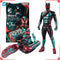 Bandai Kamen Rider Anime Figure SHF Masked Rider Zeztz Physicam Impact Boneco Colecionável de Alta Articulação Presente para Meninos