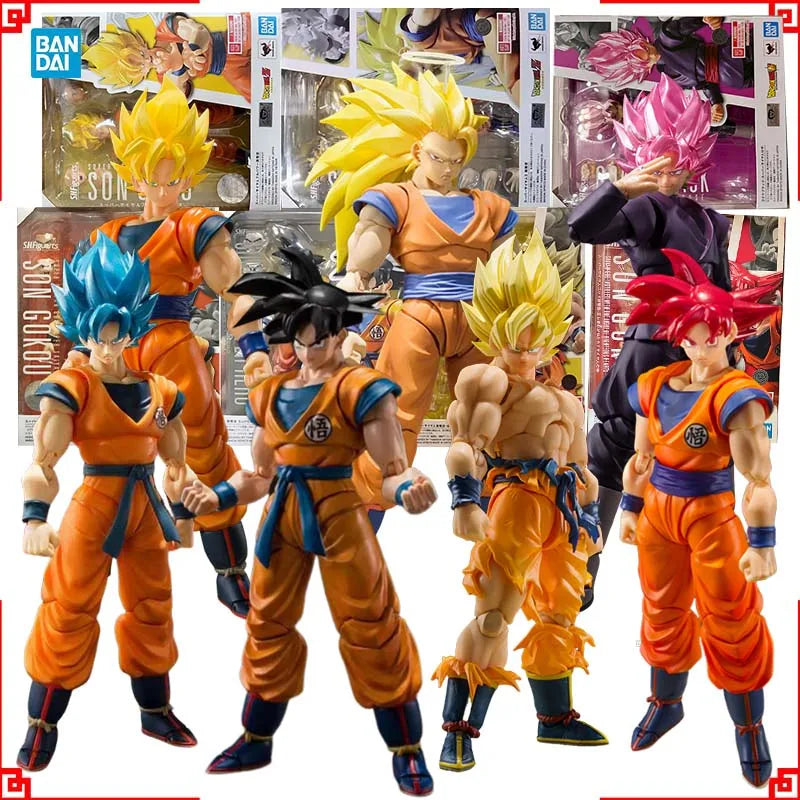 Bandai Dragon Ball Action Figure SHF Goku Saiyan God Goku Black High P