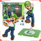 Boneco Bandai Super Mario Bros Anime SHF Luigi Articulado Colecionável Brinquedo Modelo de Alta Articulação Para Presente de Meninos