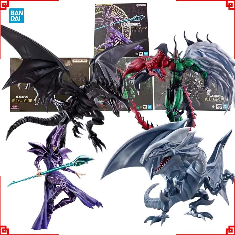 Bandai Yu Gi Oh Anime Figure SHM Flame Wingman Eyes White Drago Red-Ey