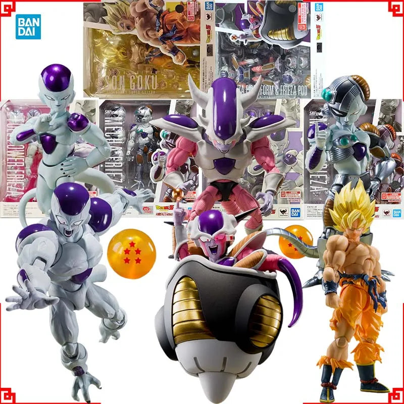 Bandai Authentic Dragon Ball Action Figure SHF Frieza Friza First Goku