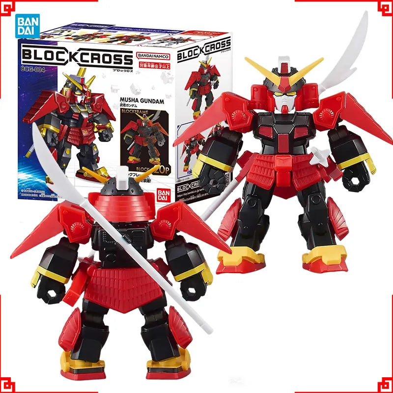 Bandai Gundam Model Kit Block Cross BCG 004 Musha Anime Figure Gunpla 