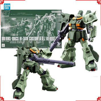 Bandai Gundam Model Kit HGUC Hi Zack Custom AOZ RE Boot Anime Figure G