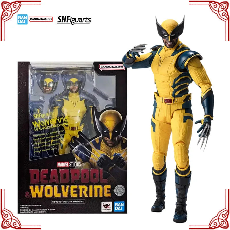 In Stock Genuine Bandai Marvel Model Kit SHF Deadpool & Wolverine Anim