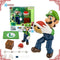 Em Estoque Genuíno Bandai Super Mario Modelo Kit SHF Luigi Anime Action Figure Coleção Modelo Acabado Brinquedos Meninos Presentes de Aniversário