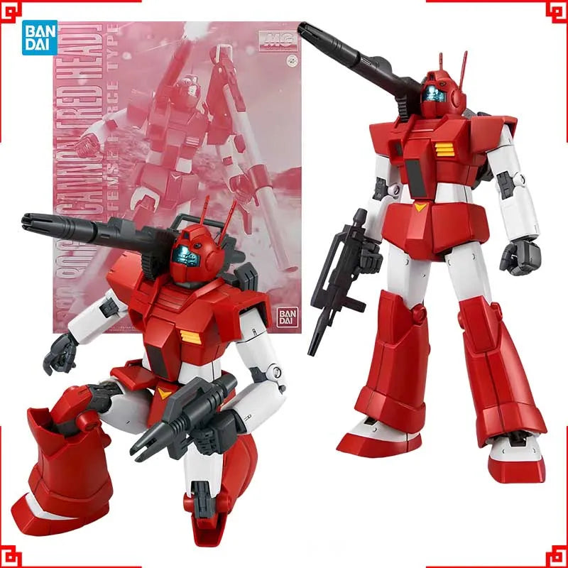 Bandai Gundam Model Kit MG GM Cannon Red Head Action Figure Gunpla Bui