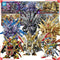 Bandai Gundam Model Kit SDW Musha 78TH Tenkamusodaishogun Onmitsu D Justice Strike F Dragon Action Figure Gunpla Bonecos de Anime