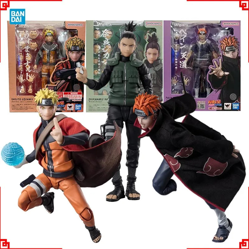 Bandai Naruto Action Figure SHF Naruto Sage Savior Pain Tendo Shikamar