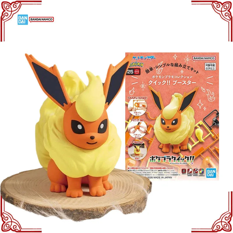 In Stock Genuine Bandai Pokemon Model Kit SHF Plamo Flareon Pyroli Fla