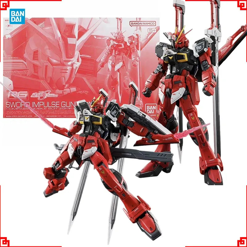 Bandai Gundam Model Kit RG Sword Impulse Spec 2 Anime Figure Gunpla Bu