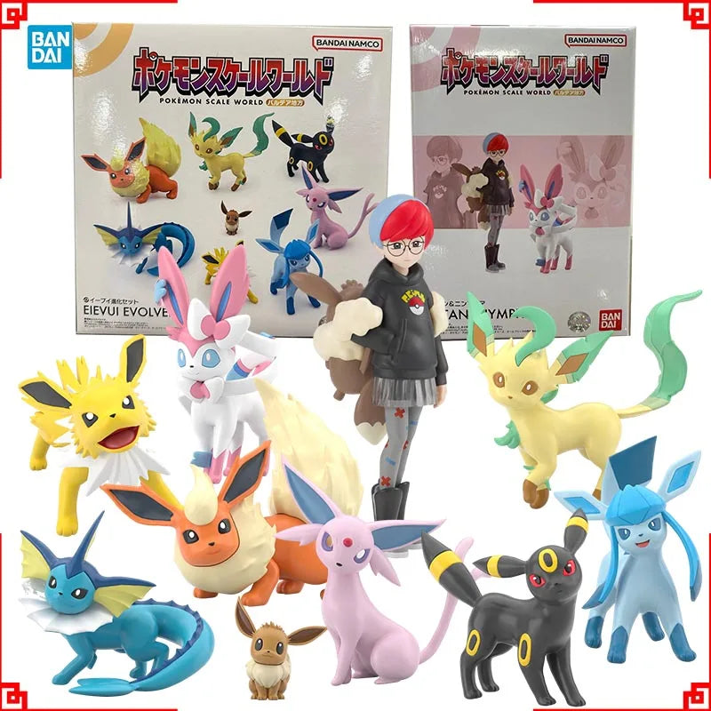 Bandai Figure Pokemon Anime Figures Candy Toys Scale World Eievui Evol