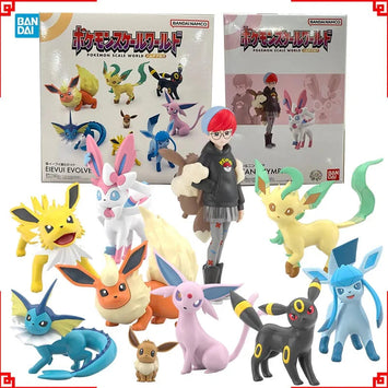 Bandai Figure Pokemon Anime Figures Candy Toys Scale World Eievui Evol