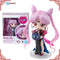 Em Estoque Genuíno Bandai Sailor Moon Kit Modelo Figuarts Mini 169 Black Lady Anime Girl Action Figure Coleção Modelo Brinquedos Presentes