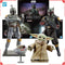 Bandai Star Wars Modelo Montável O Mandaloriano Grogu Boba Fett Anime Bonecos Kit de Construção Brinquedos de Bonecos de Ação Para Meninos Presente