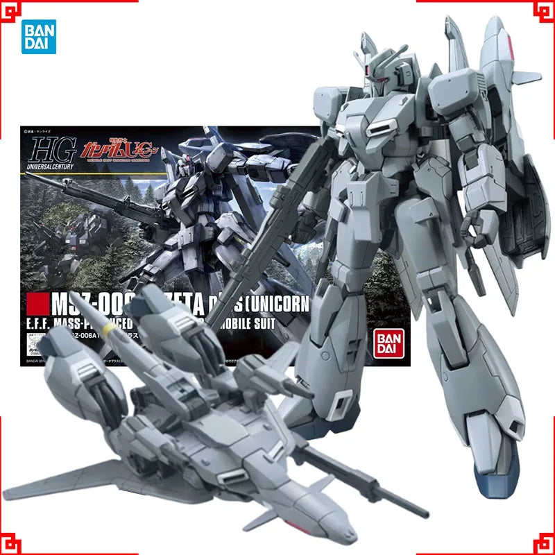 Bandai Gundam Model Kit HG MSZ-006A1 Zeta Plus Unicorn Anime Figures G