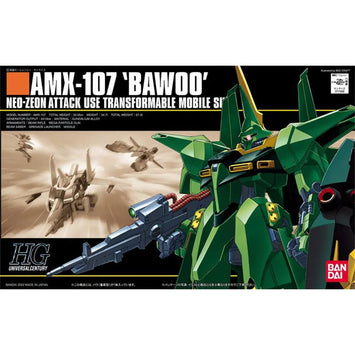 Bandai Gundam Model Kit HG AMX-107 Bwaoo Neo Zeon Attack Anime Figures