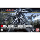 Bandai Gundam Model Kit HG MSZ-006A1 Zeta Plus Unicorn Anime Figures G