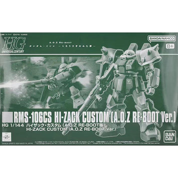Bandai Gundam Model Kit HGUC Hi Zack Custom AOZ RE Boot Anime Figure G