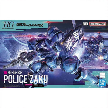 Bandai Gundam Model Kit HG GQuuuuuuX Police Zaku Gelgoog Anime Figures